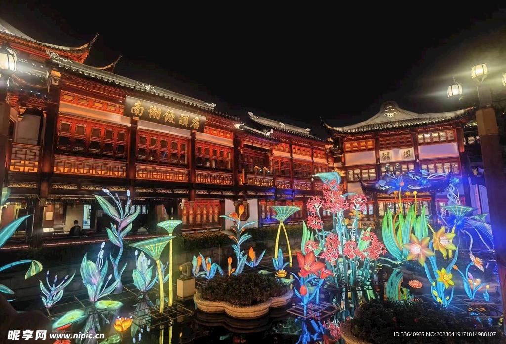 上海城隍庙彩灯