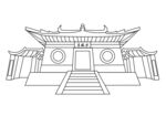 少林寺设计 线稿