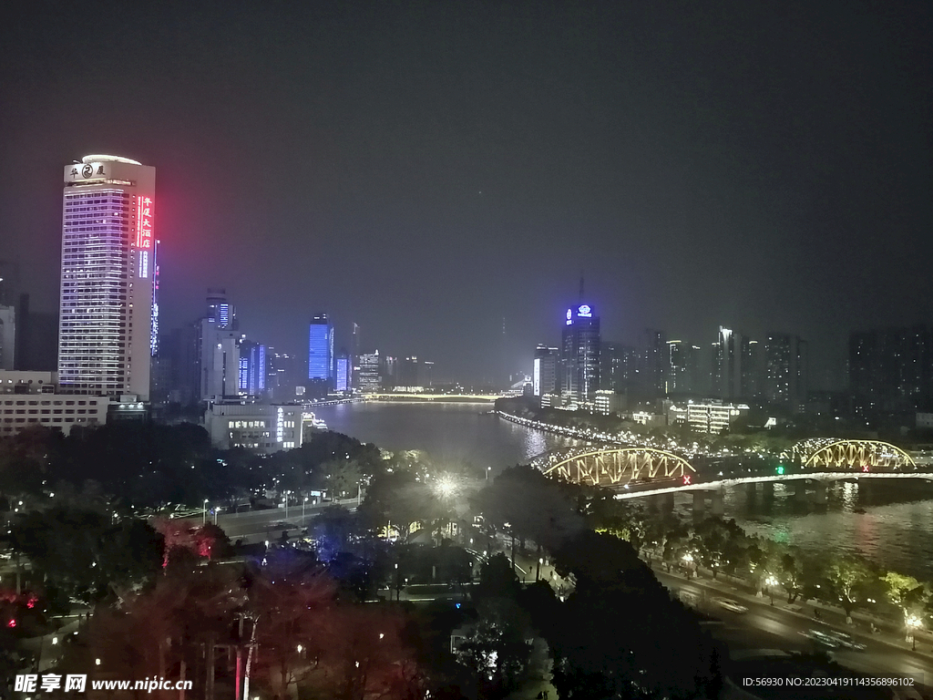 广州海珠广场夜景