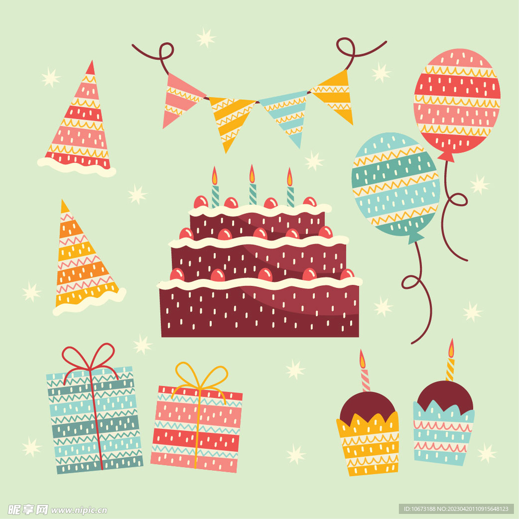 生日装饰元素