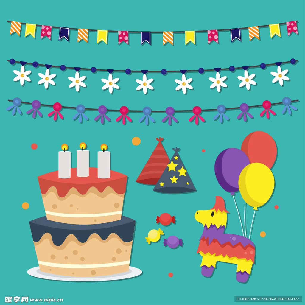 生日装饰元素