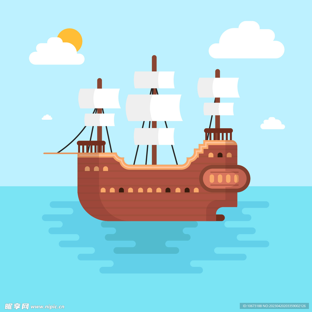 船只背景