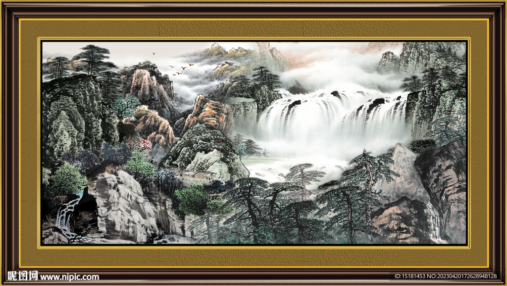 山水风景画 