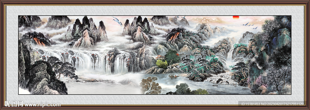 巨幅山水画 