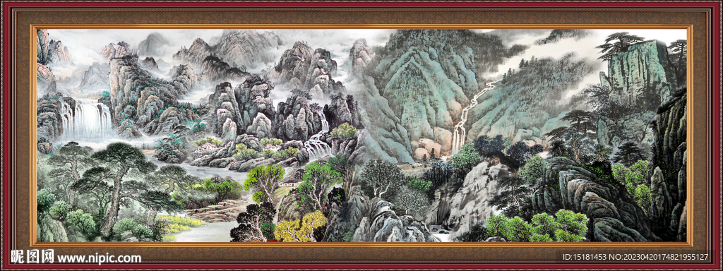 巨幅山水画