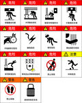 有机房电梯设备危险标识