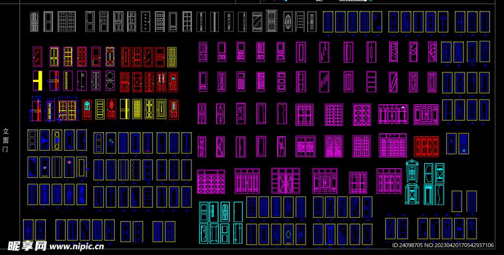 CAD门窗素材 