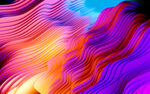 彩色抽象拉丝3D立体流体渐变