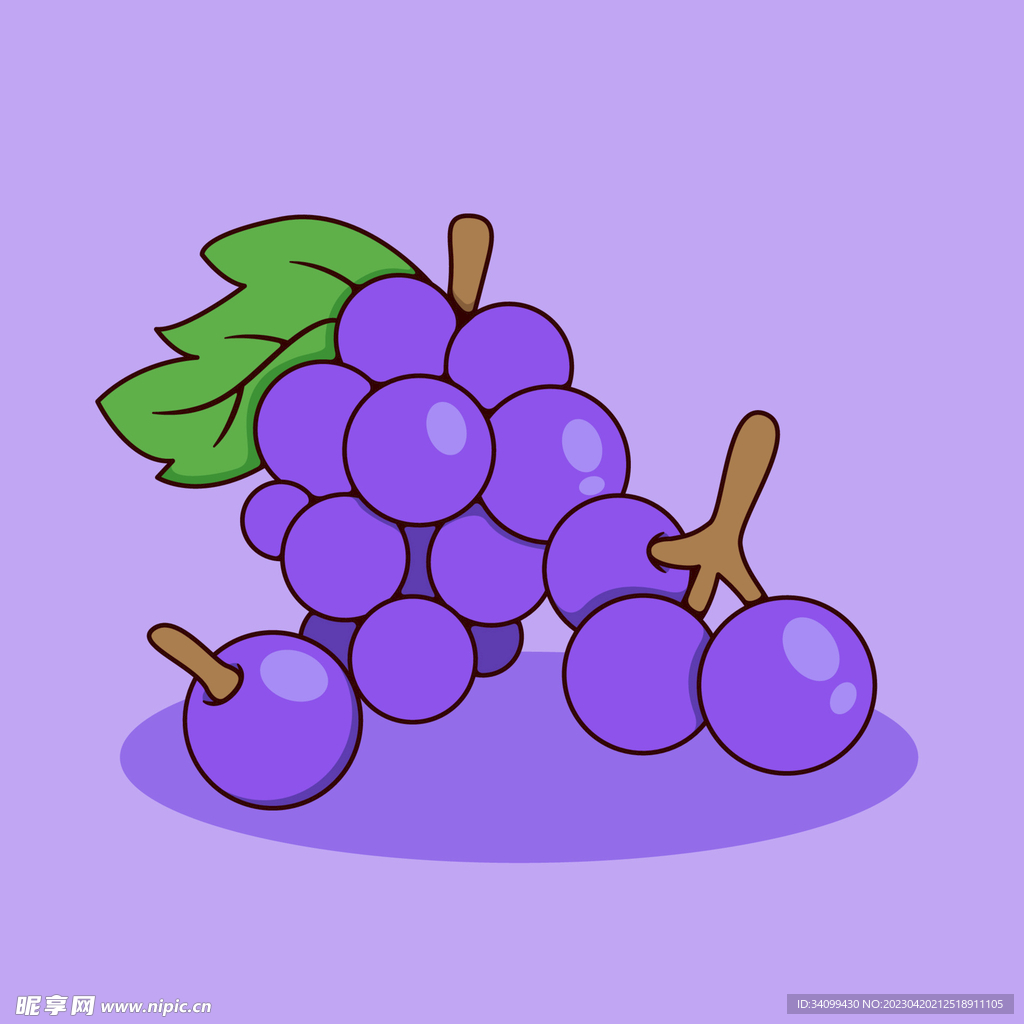 卡通葡萄