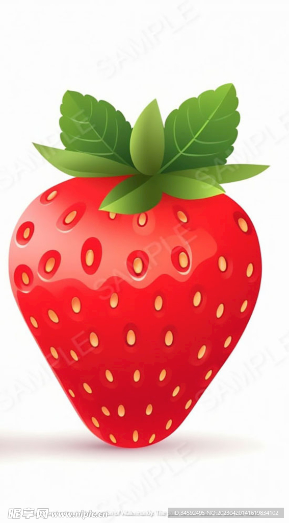 草莓插画高清
