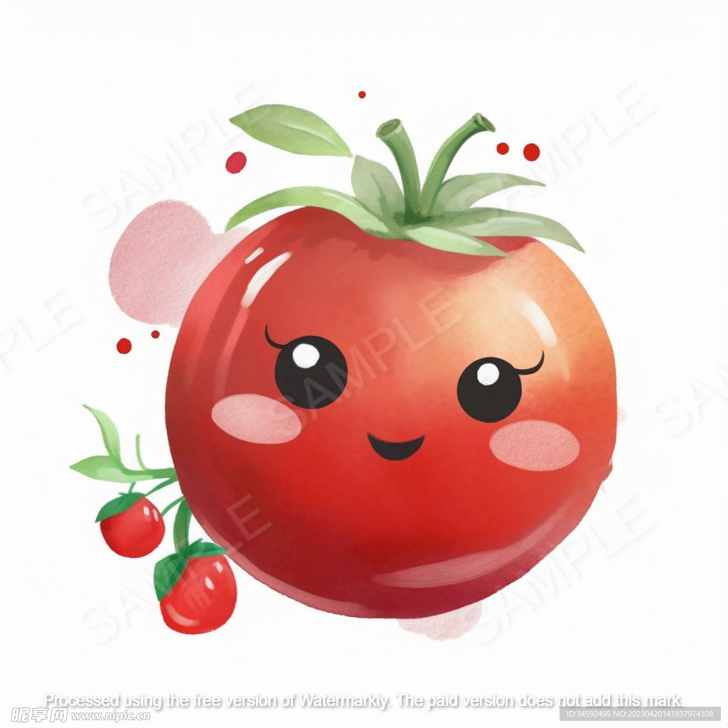 西红柿插画