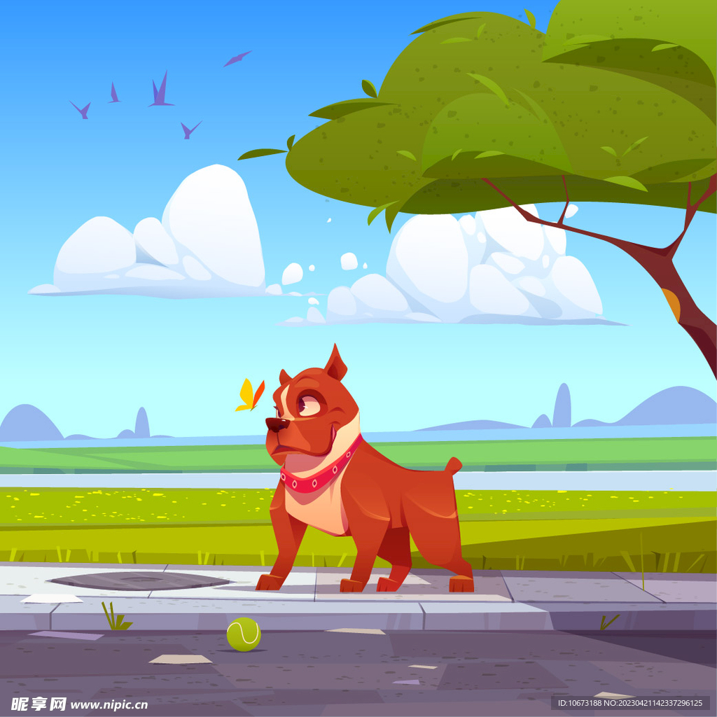 狗狗背景