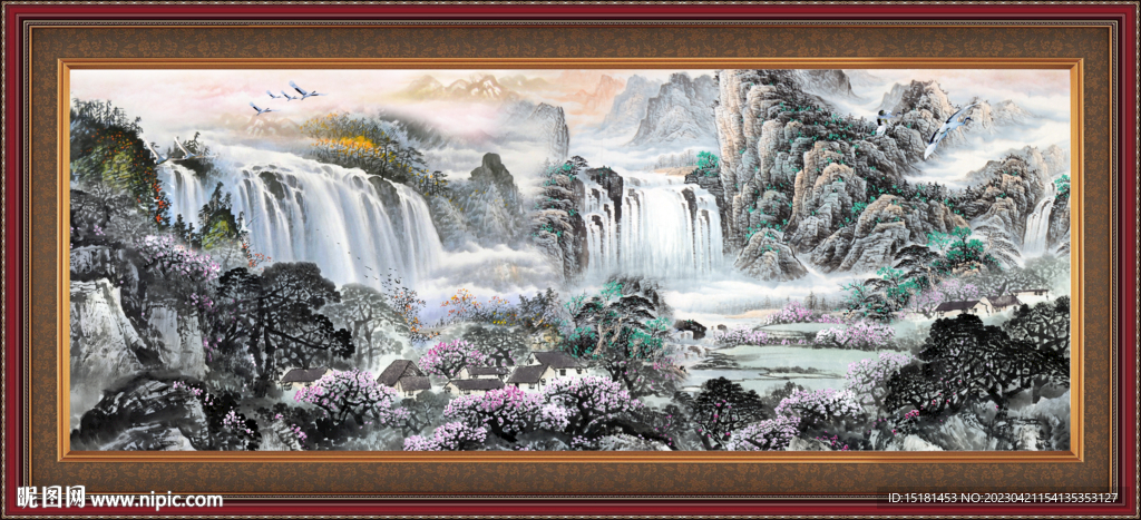 巨幅山水画