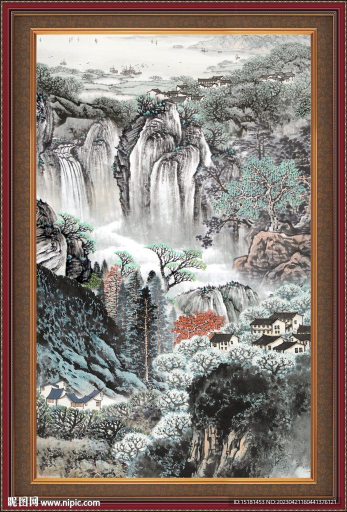 巨幅山水画 