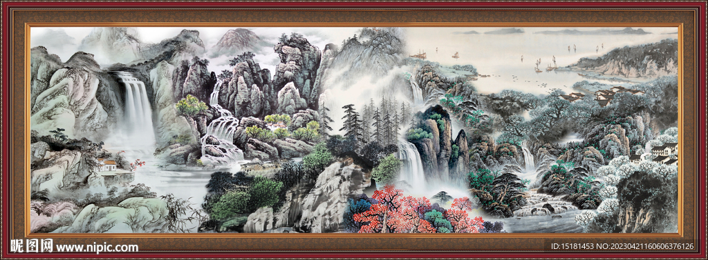 国画山水画