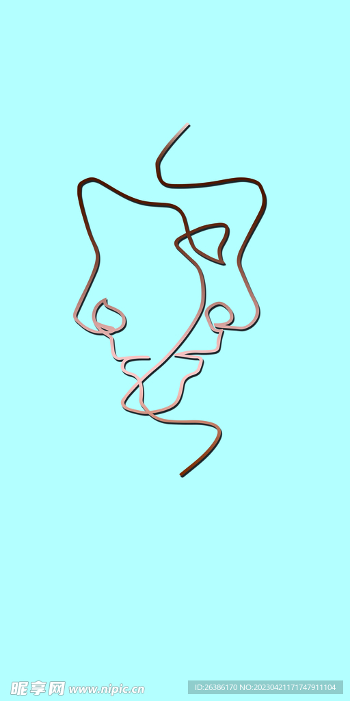 婚礼头像logo