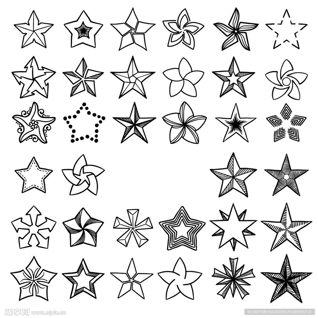 星形图案