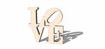love字母摆件模型