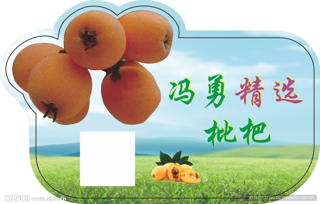 枇杷异形标签