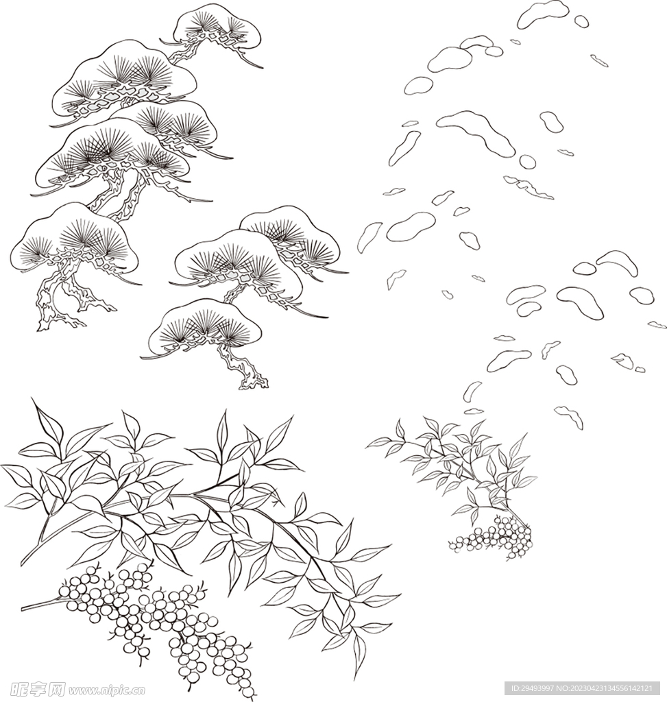 矢量花鸟