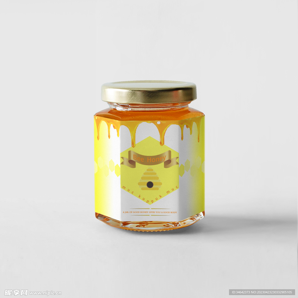 蜂蜜罐子样机
