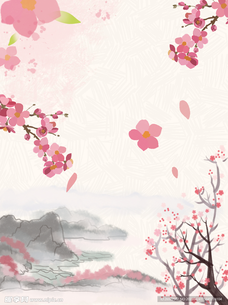 桃花背景