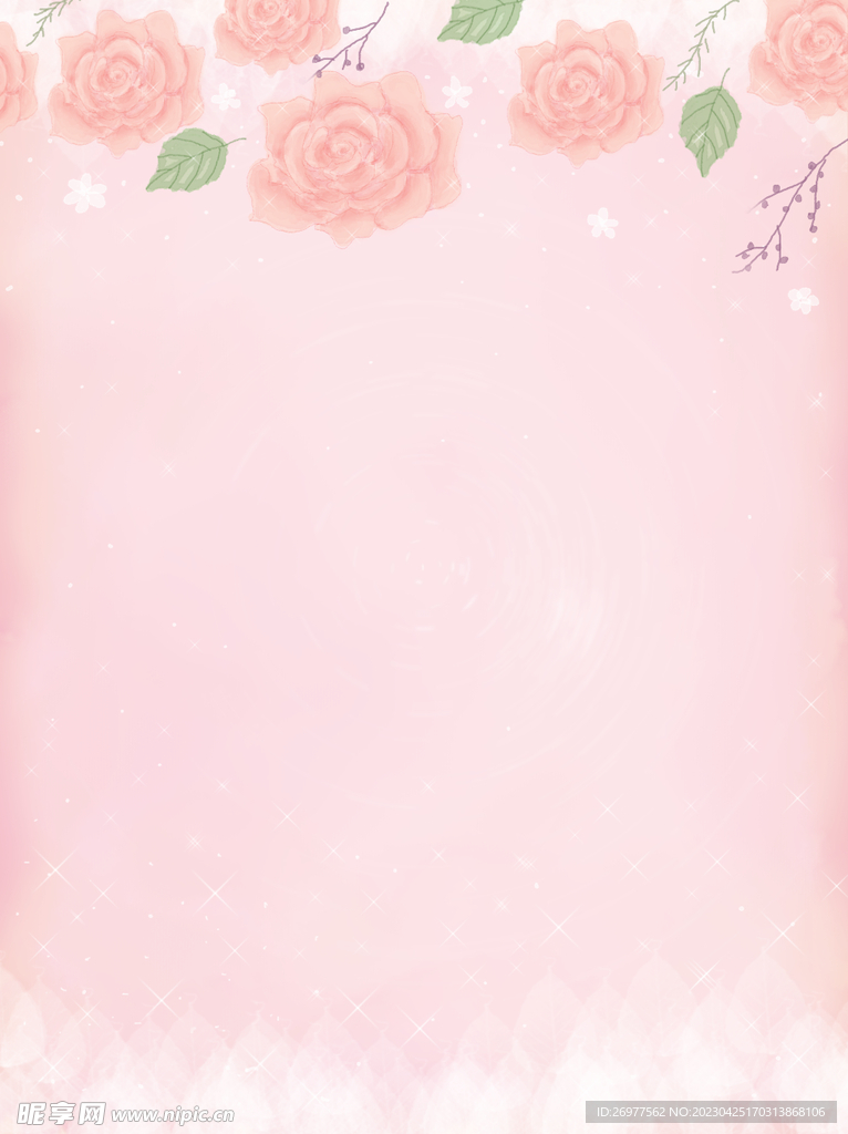  水彩花背景