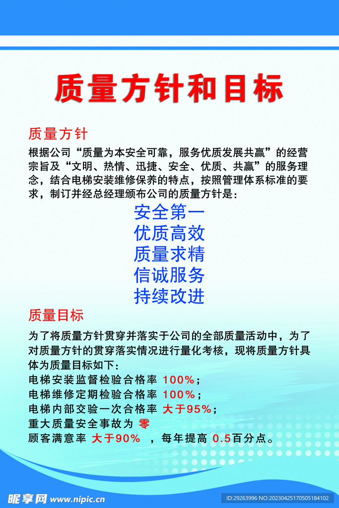 质量方针