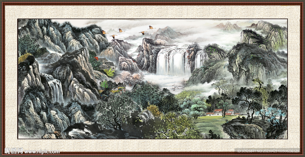 山水风景画 