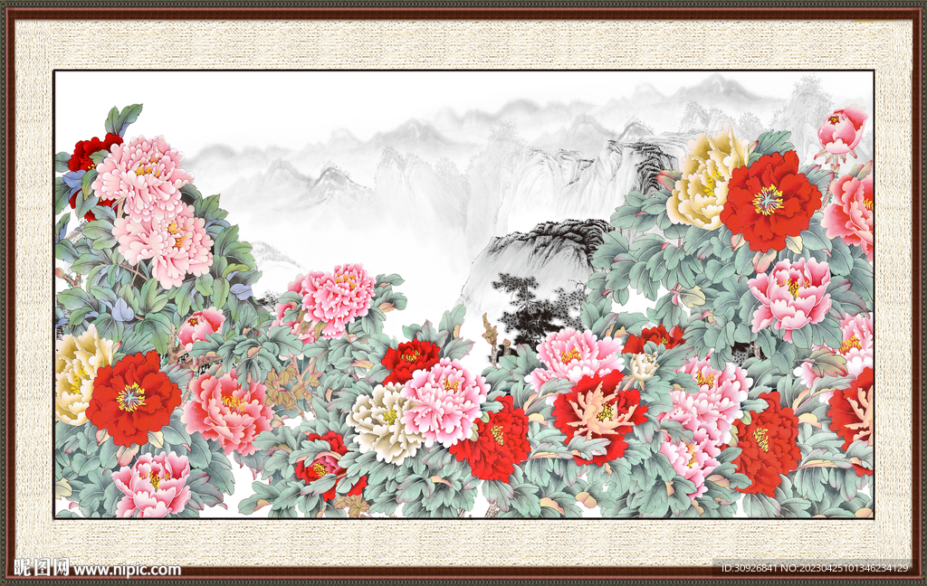 牡丹国画 