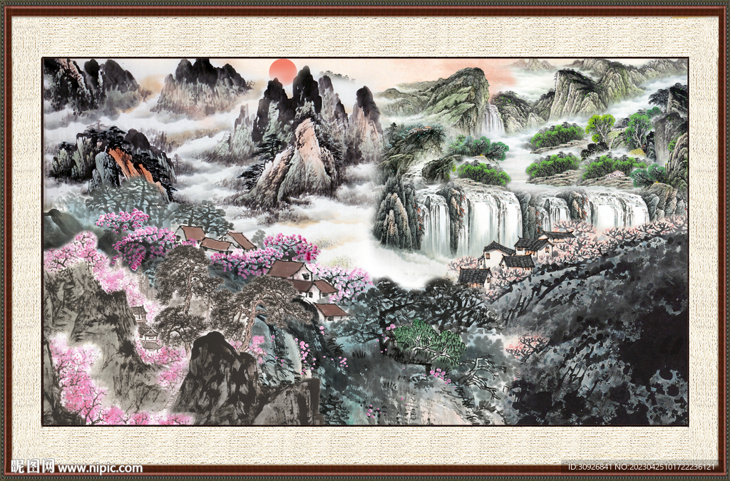 山水风景画 