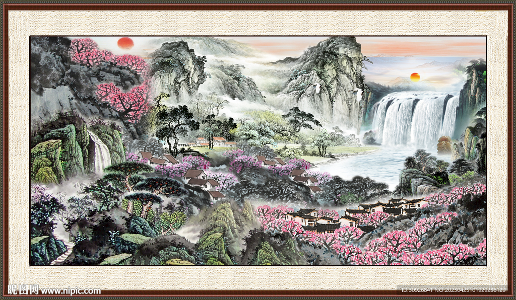 山水风景画 