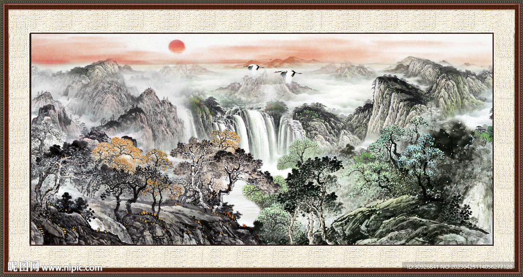 巨幅风景画 