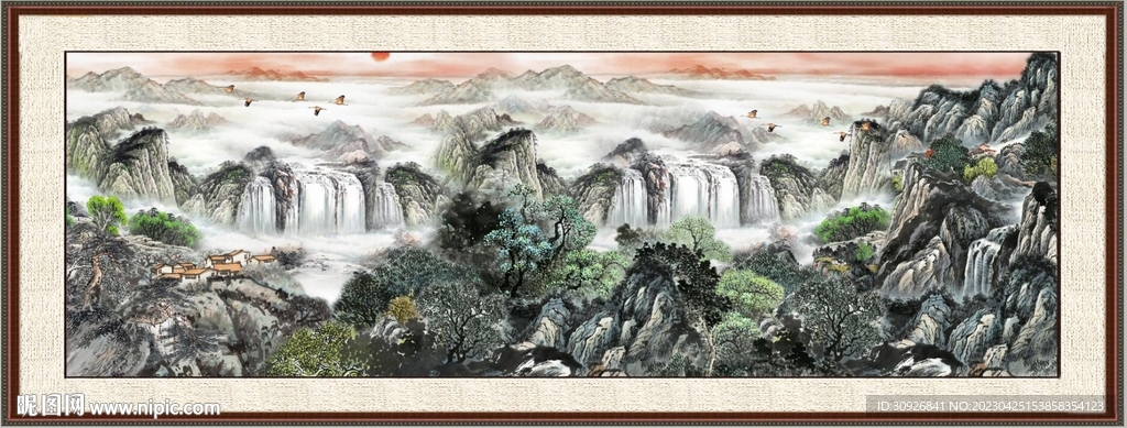 国画聚宝盆 
