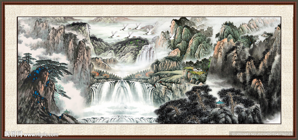 山水风景画 