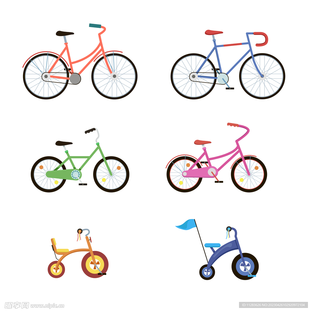 自行车插画