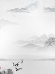 水墨山水背景 