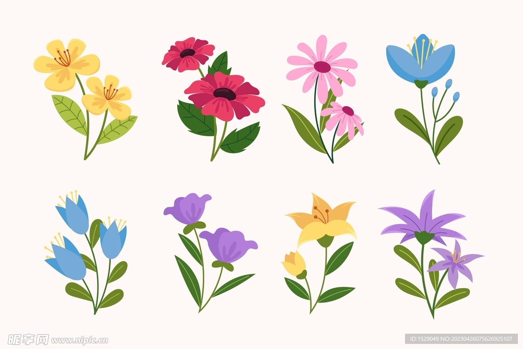手绘花朵  