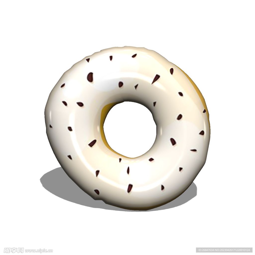 3D芝麻甜甜圈