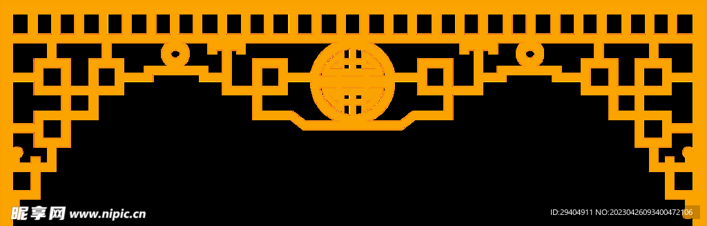 中式雕花边框