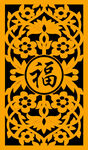 中式雕花边框
