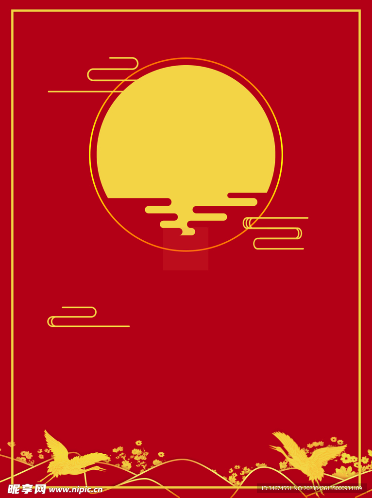 红色背景