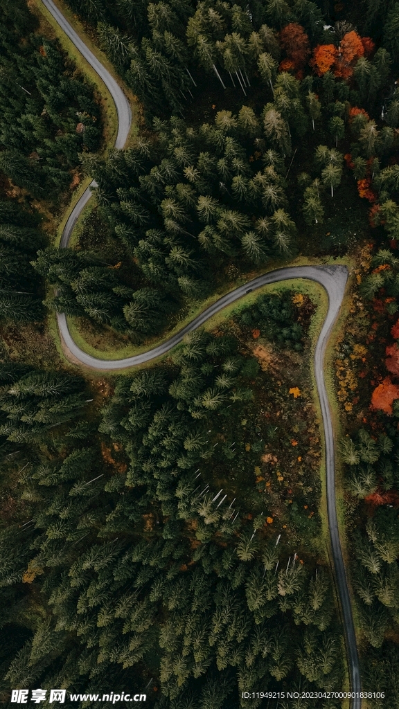 盘山路风景 