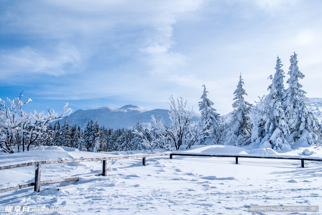 雪山丽景 