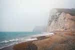 雾蒙蒙海边风景