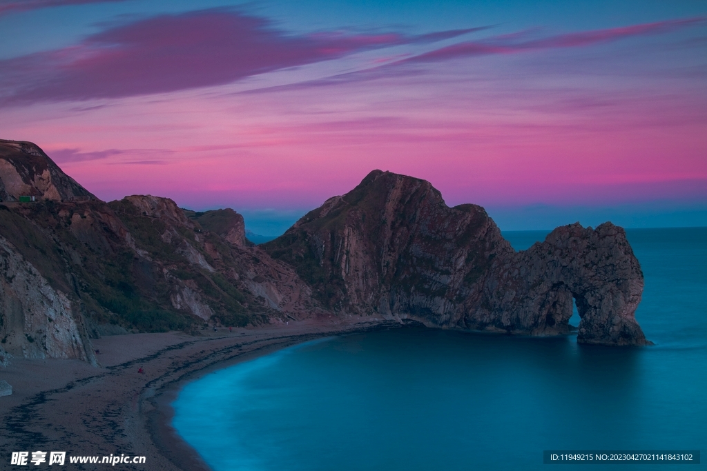 海上晚霞风景