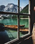湖边小屋美景