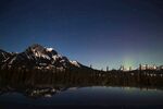 夜晚湖泊美景