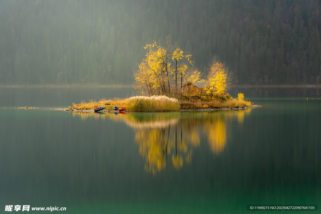 湖上风景 