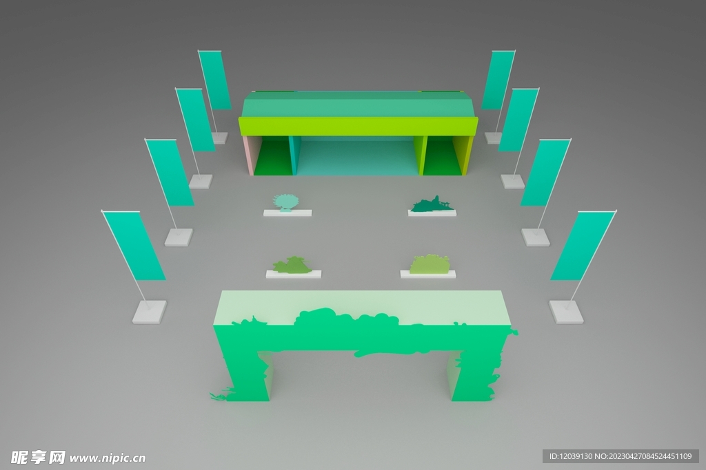 3D中式展览模型